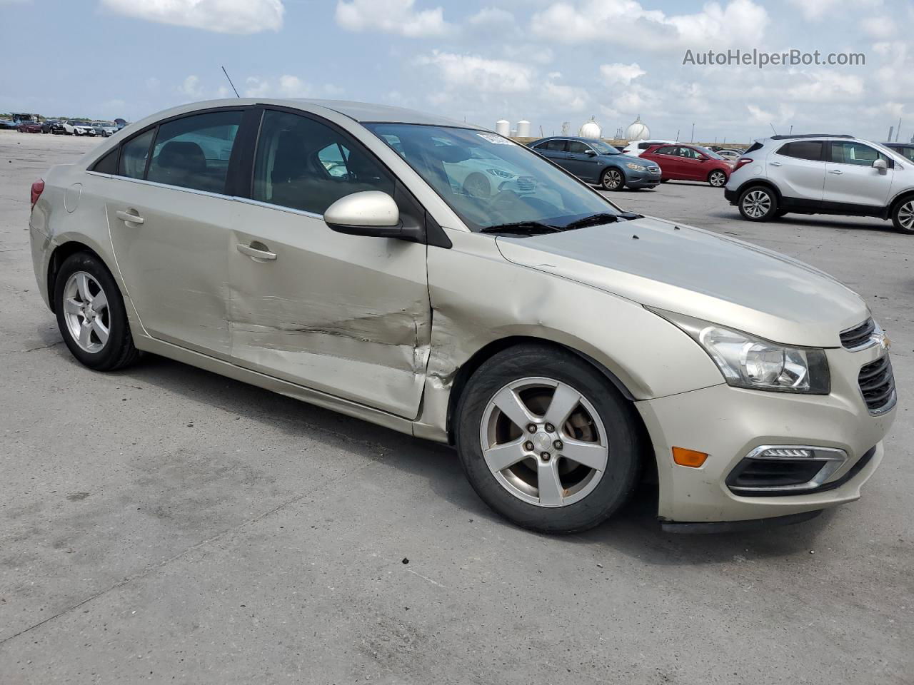 2015 Chevrolet Cruze Lt Beige vin: 1G1PC5SB7F7199929