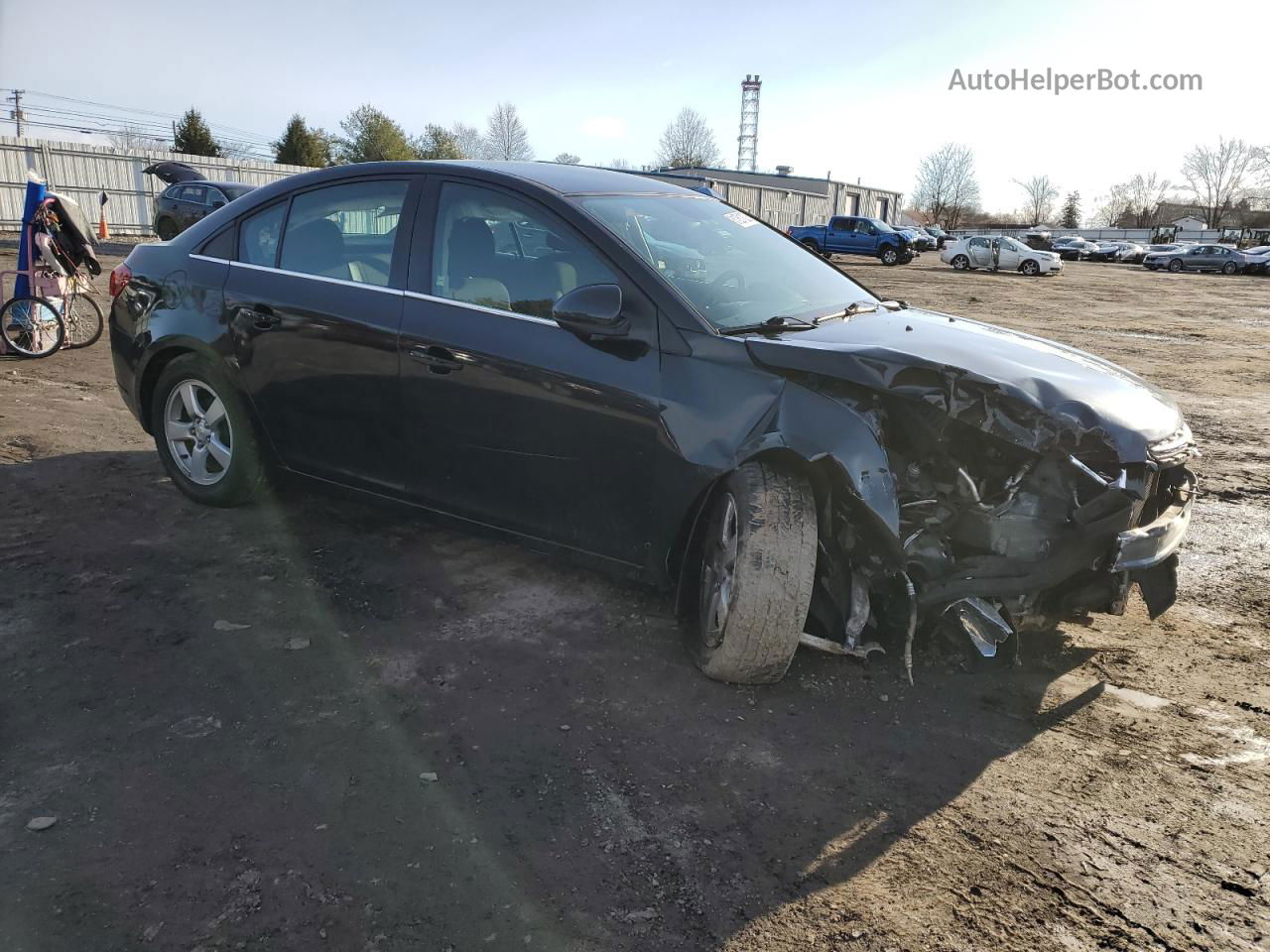 2015 Chevrolet Cruze Lt Black vin: 1G1PC5SB7F7212825