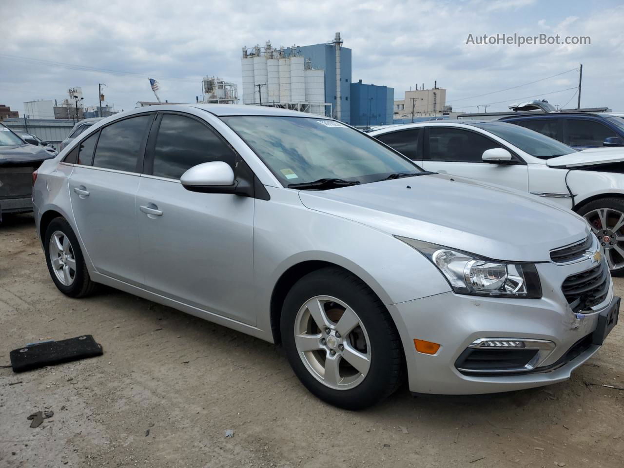 2015 Chevrolet Cruze Lt Silver vin: 1G1PC5SB7F7221332