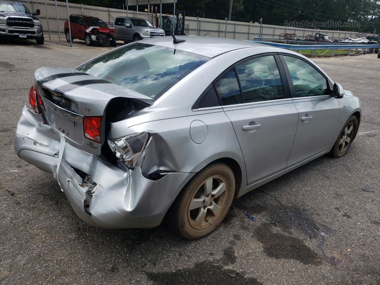 2013 Chevrolet Cruze Lt Gray vin: 1G1PC5SB8D7180402