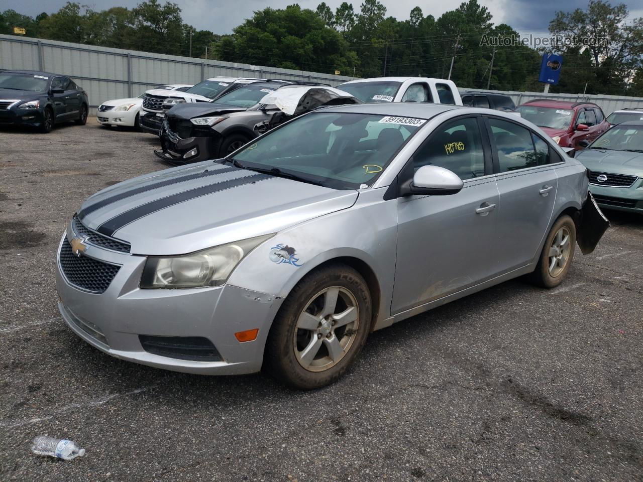 2013 Chevrolet Cruze Lt Gray vin: 1G1PC5SB8D7180402