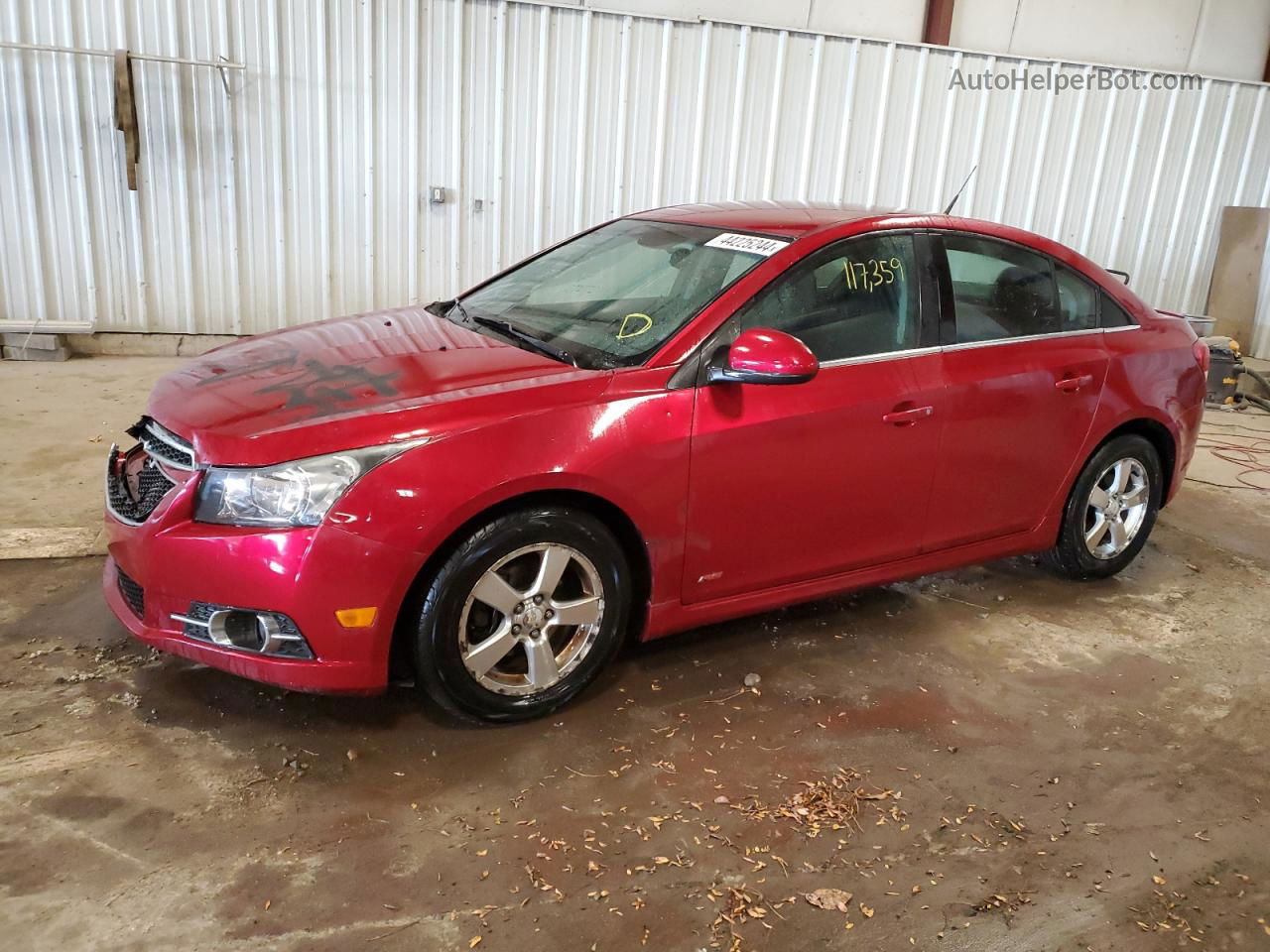 2013 Chevrolet Cruze Lt Burgundy vin: 1G1PC5SB8D7319802