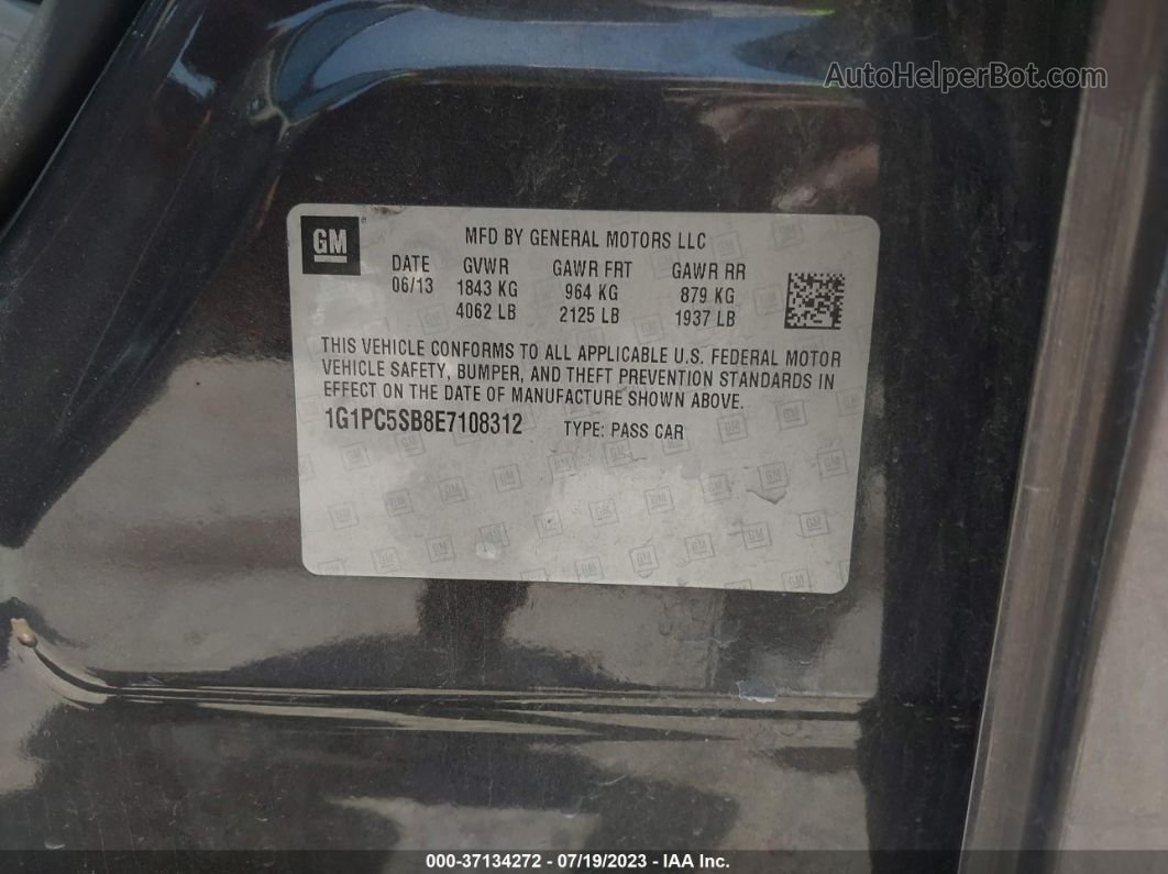 2014 Chevrolet Cruze 1lt Серый vin: 1G1PC5SB8E7108312