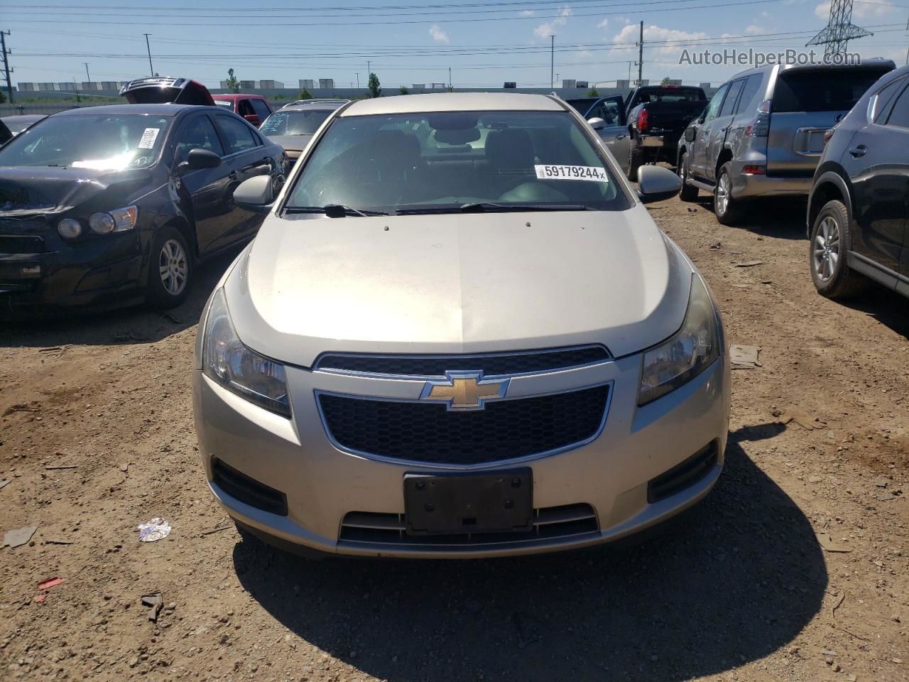 2014 Chevrolet Cruze Lt Beige vin: 1G1PC5SB8E7159759