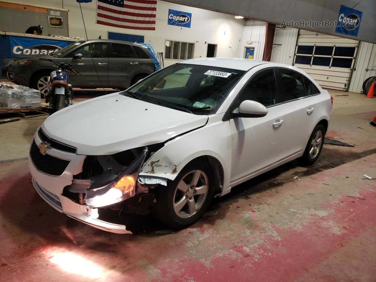 2014 Chevrolet Cruze Lt White vin: 1G1PC5SB8E7170857