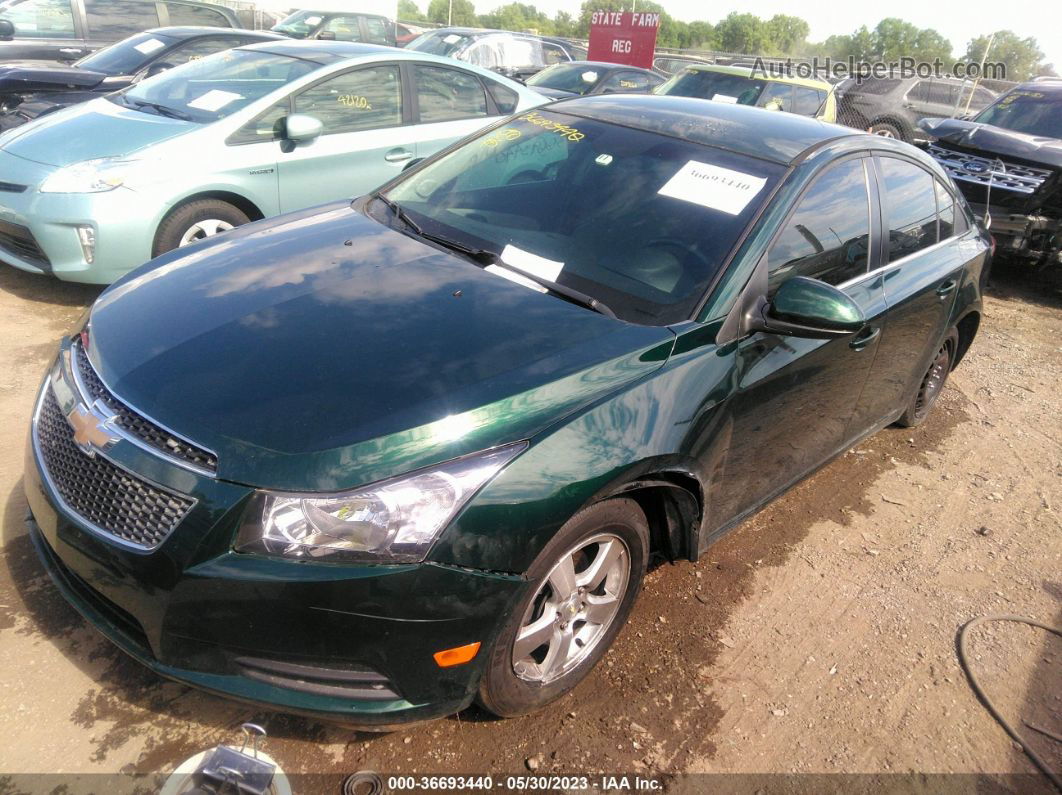 2014 Chevrolet Cruze 1lt Auto Зеленый vin: 1G1PC5SB8E7179879