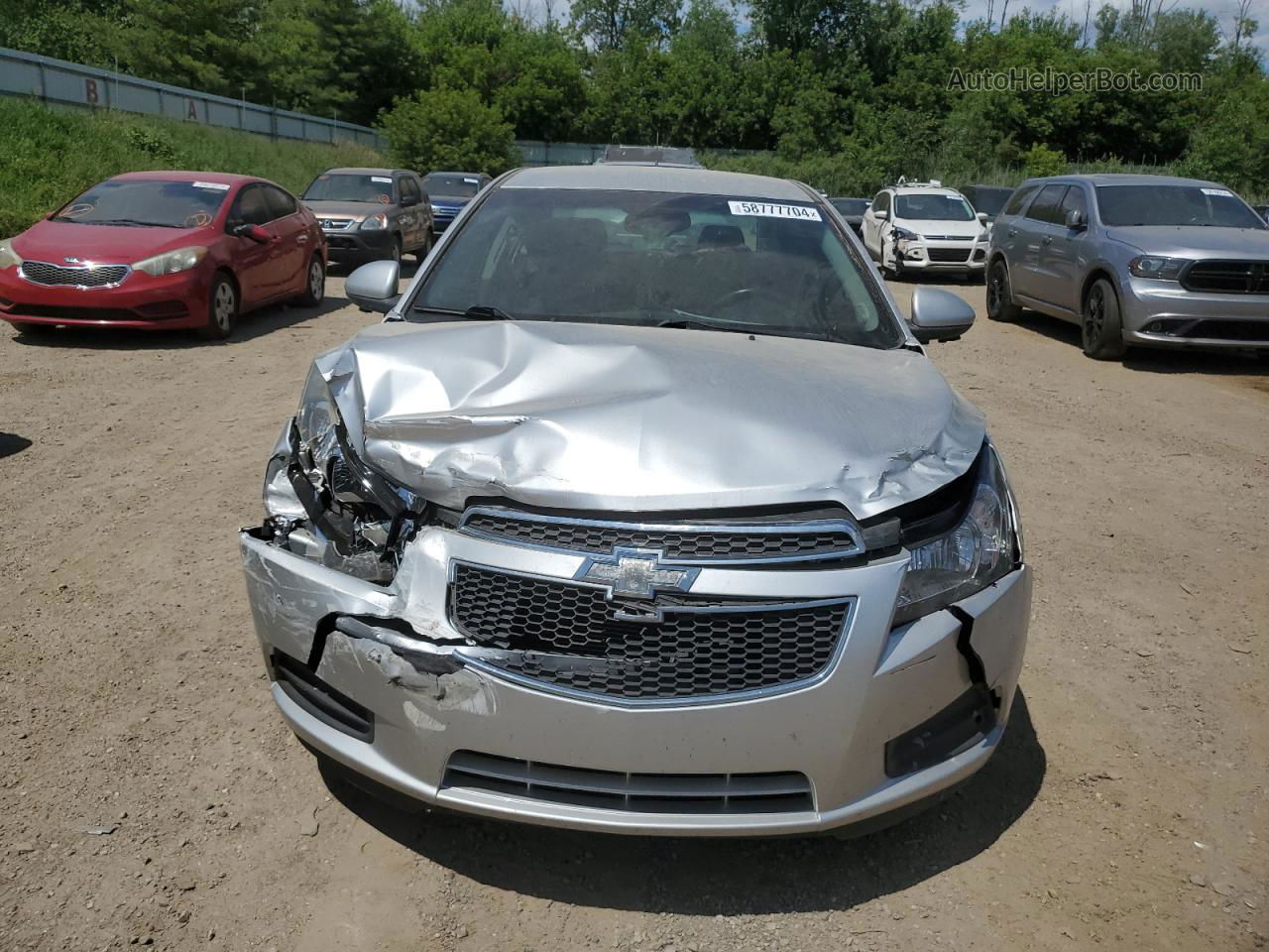 2014 Chevrolet Cruze Lt Silver vin: 1G1PC5SB8E7214873