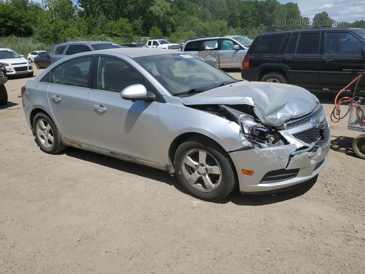 2014 Chevrolet Cruze Lt Silver vin: 1G1PC5SB8E7214873