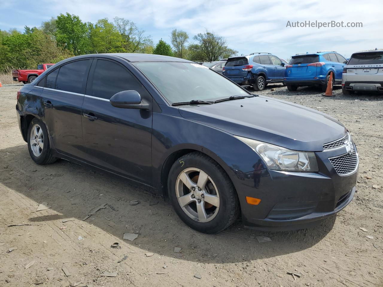 2014 Chevrolet Cruze Lt Blue vin: 1G1PC5SB8E7253267