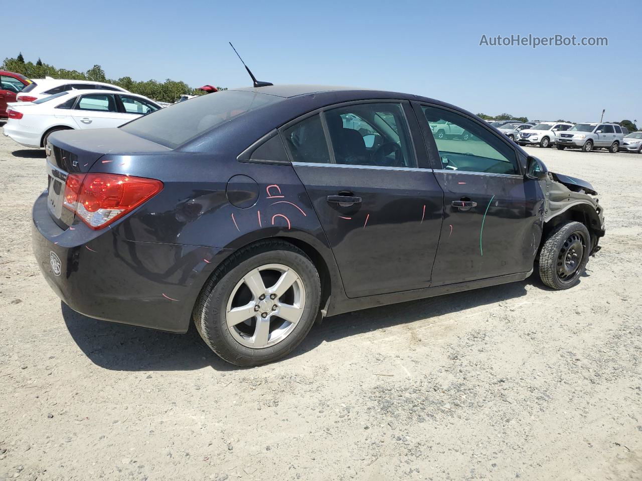 2014 Chevrolet Cruze Lt Blue vin: 1G1PC5SB8E7288925