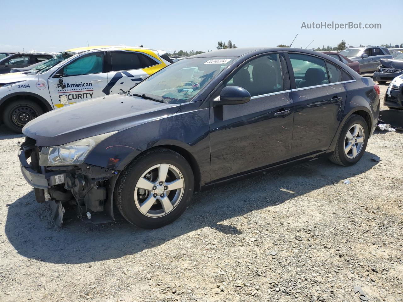 2014 Chevrolet Cruze Lt Blue vin: 1G1PC5SB8E7288925