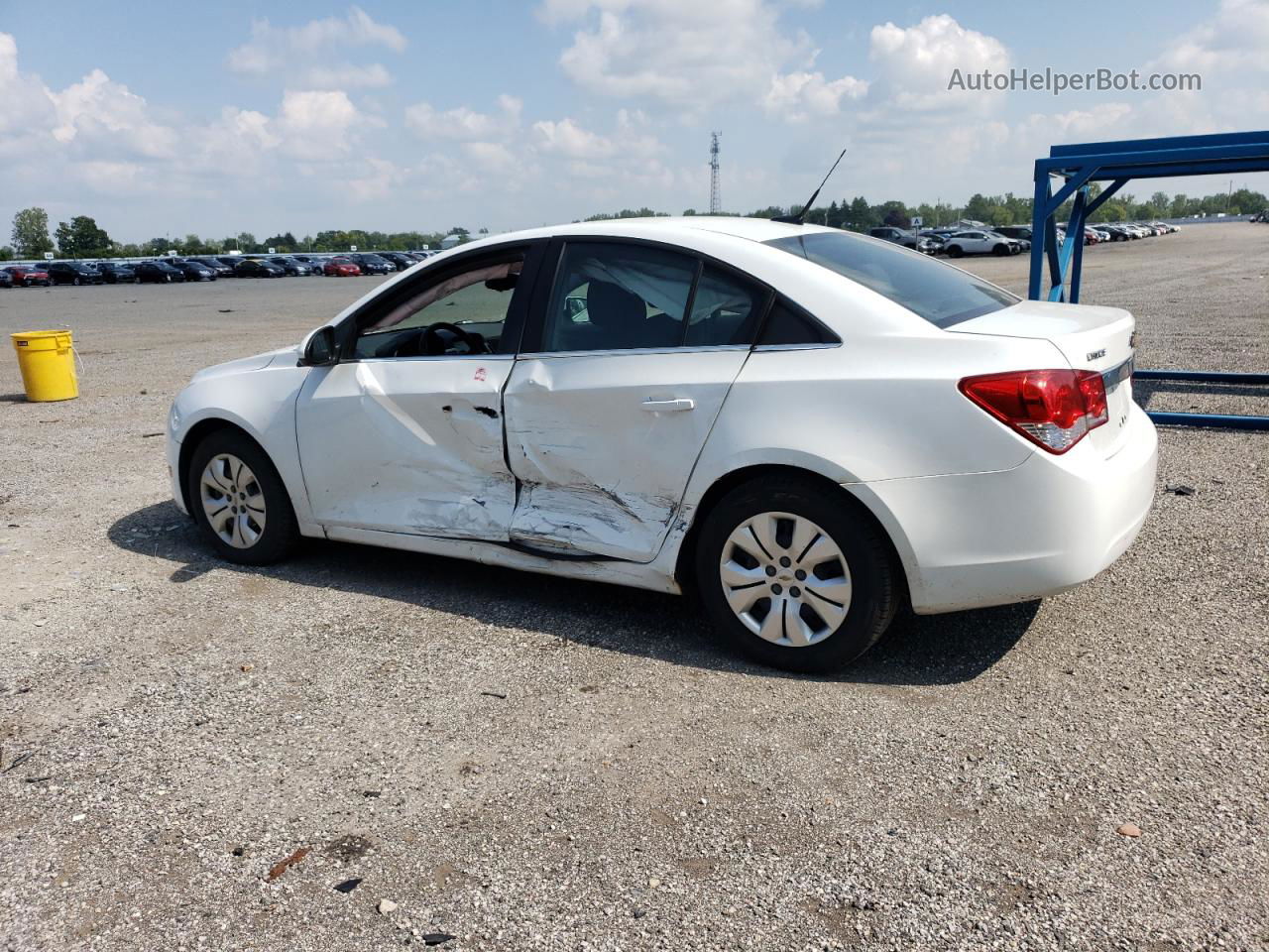 2014 Chevrolet Cruze Lt White vin: 1G1PC5SB8E7339887