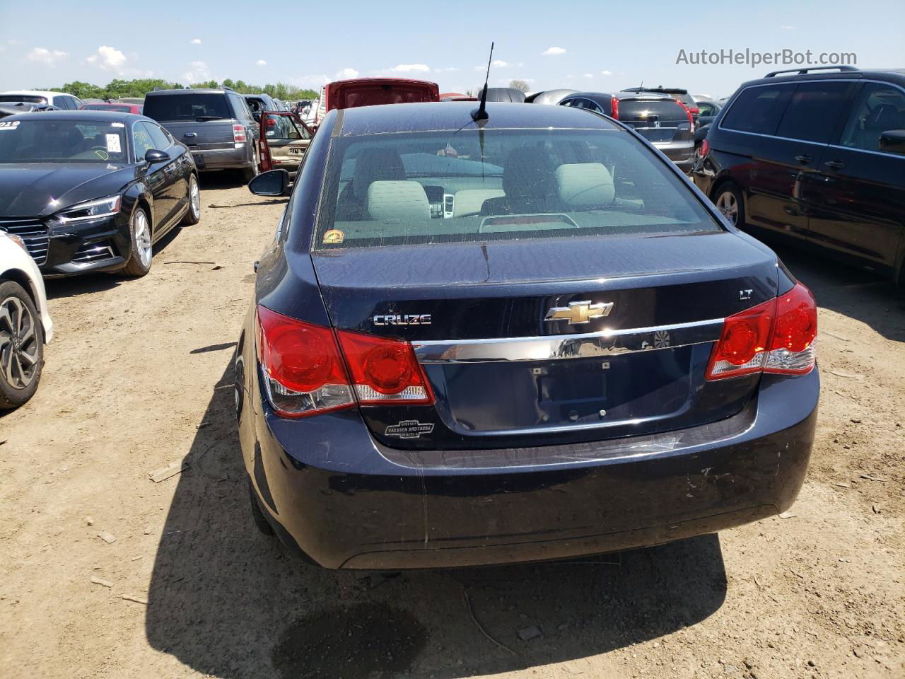 2014 Chevrolet Cruze Lt Black vin: 1G1PC5SB8E7413650