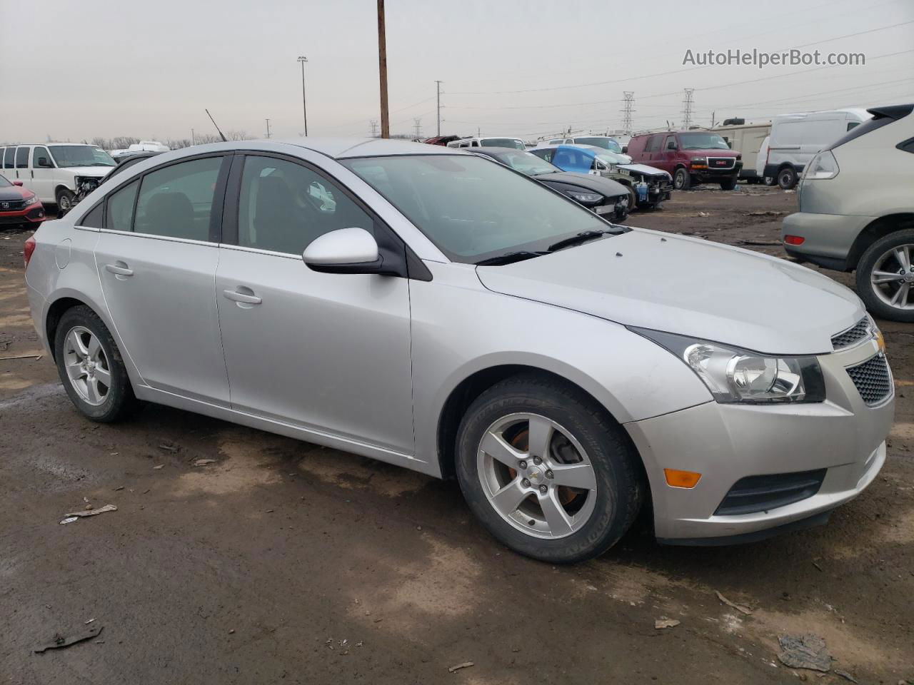 2014 Chevrolet Cruze Lt Silver vin: 1G1PC5SB8E7415608