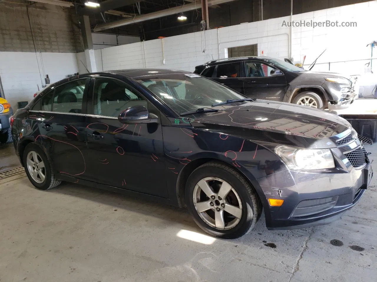 2014 Chevrolet Cruze Lt Blue vin: 1G1PC5SB8E7465506