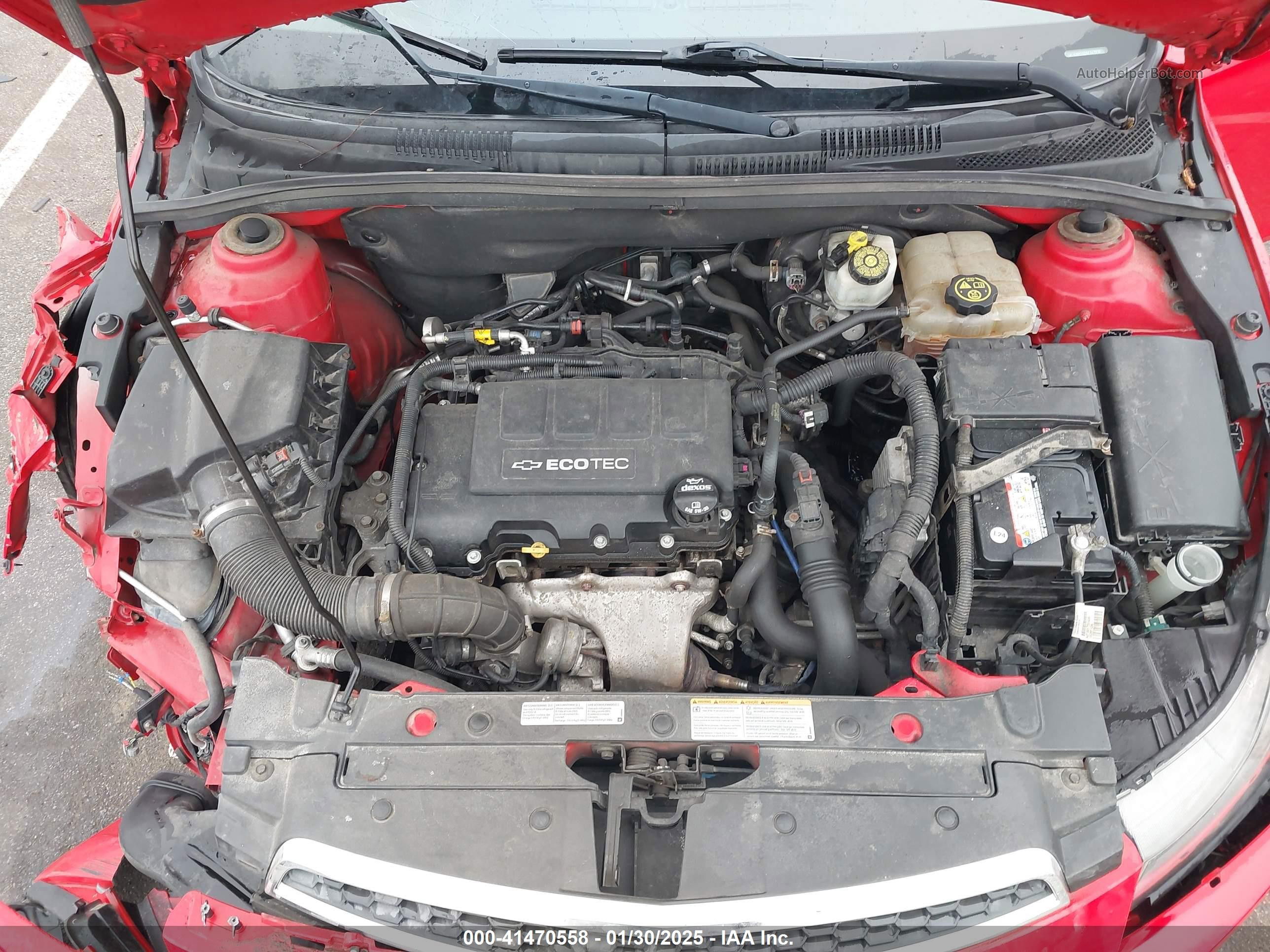2014 Chevrolet Cruze 1lt Auto Красный vin: 1G1PC5SB8E7475176