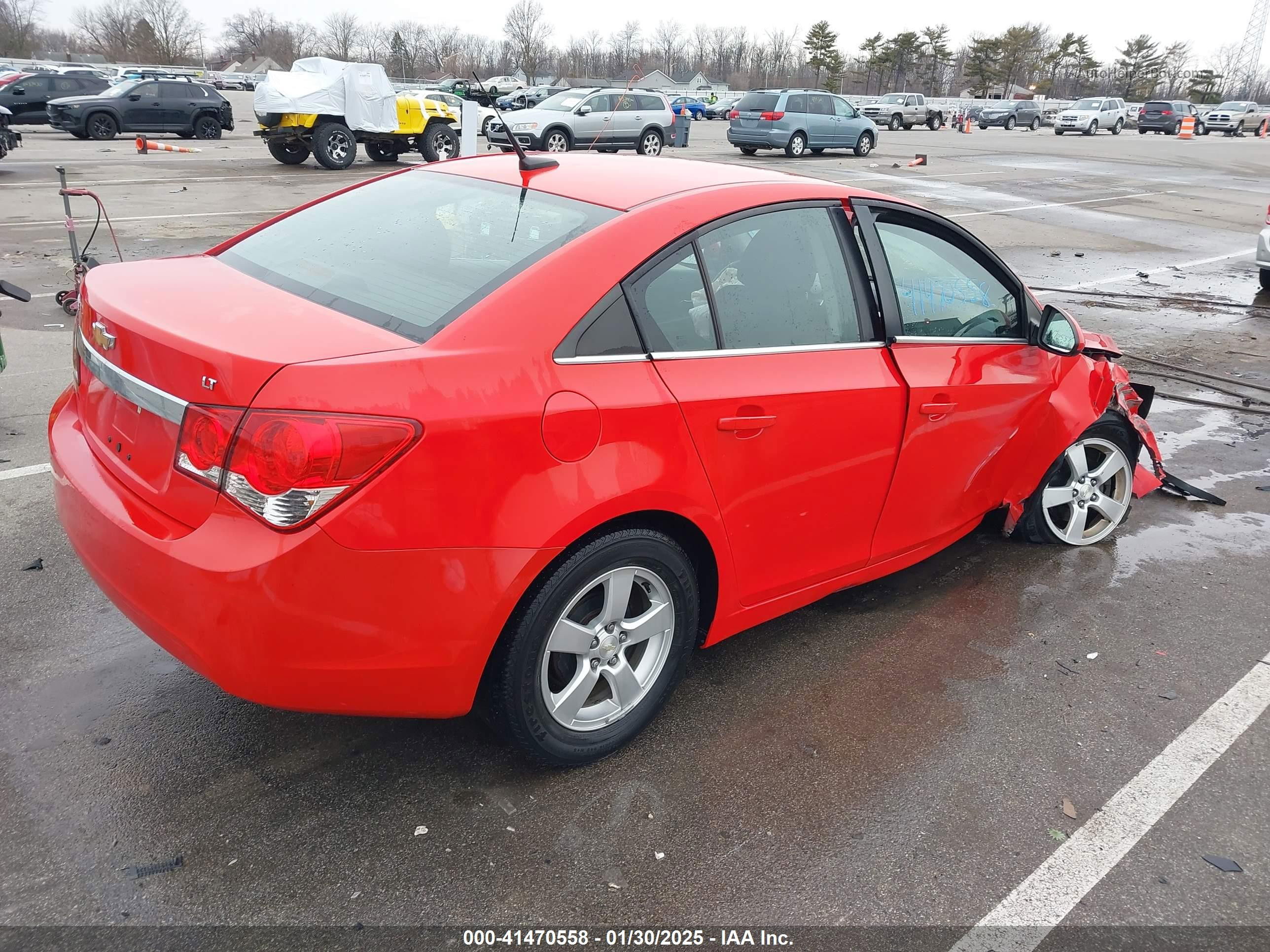 2014 Chevrolet Cruze 1lt Auto Красный vin: 1G1PC5SB8E7475176