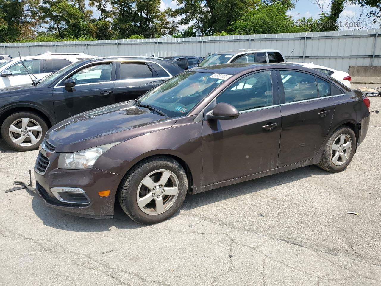 2015 Chevrolet Cruze Lt Brown vin: 1G1PC5SB8F7112667