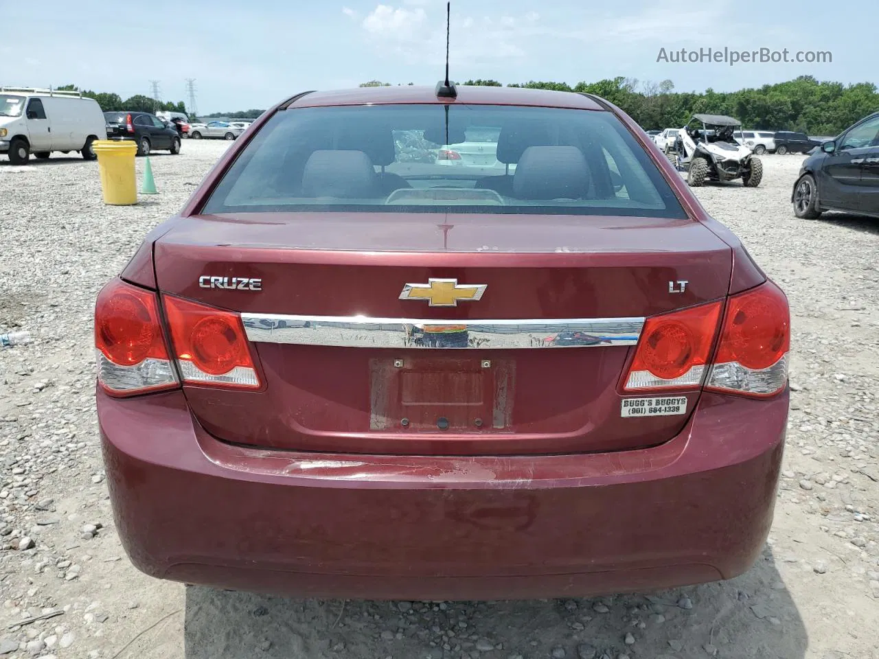 2015 Chevrolet Cruze Lt Burgundy vin: 1G1PC5SB8F7128528