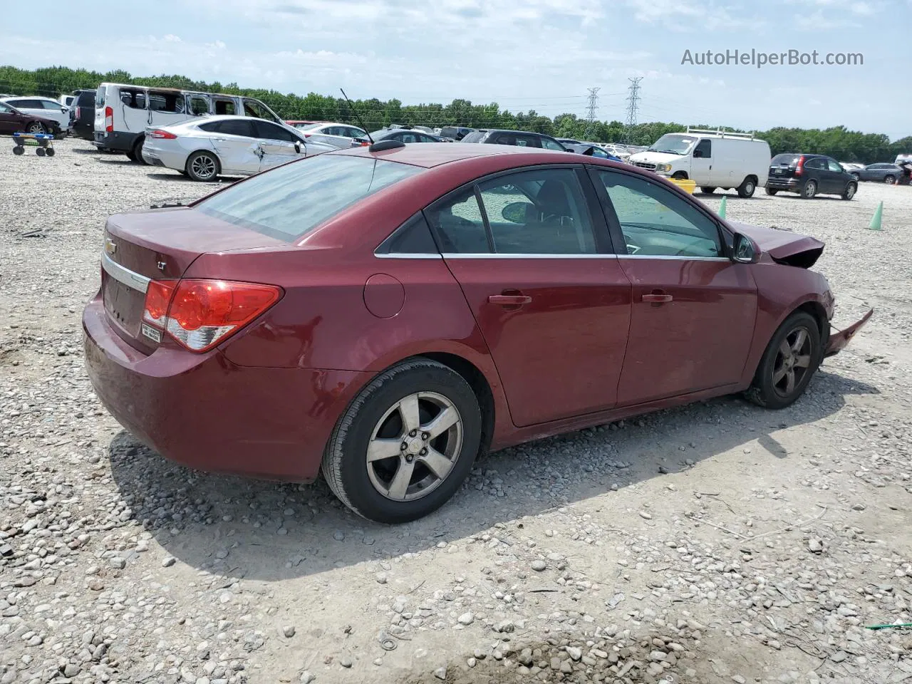 2015 Chevrolet Cruze Lt Бордовый vin: 1G1PC5SB8F7128528