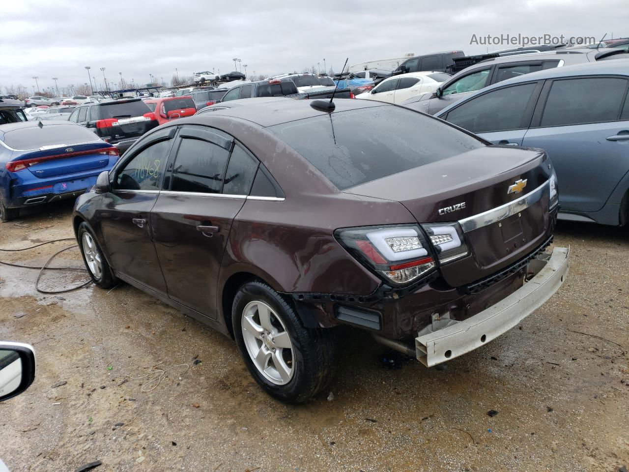 2015 Chevrolet Cruze Lt Burgundy vin: 1G1PC5SB8F7130490