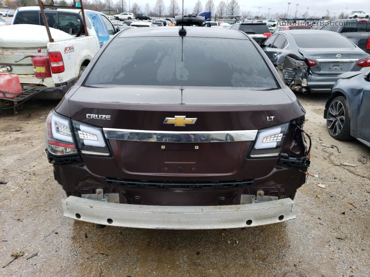 2015 Chevrolet Cruze Lt Burgundy vin: 1G1PC5SB8F7130490