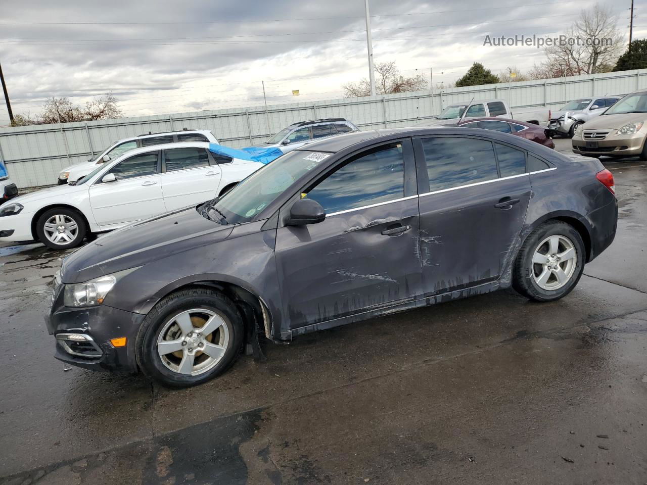 2015 Chevrolet Cruze Lt Charcoal vin: 1G1PC5SB8F7139058