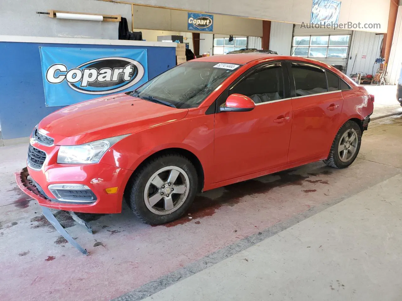 2015 Chevrolet Cruze Lt Red vin: 1G1PC5SB8F7183738