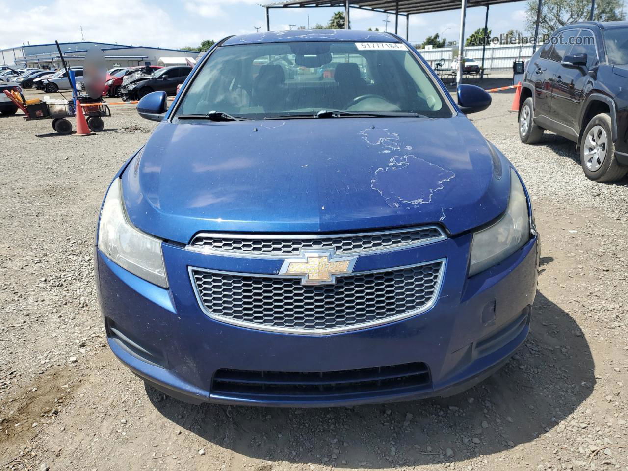 2013 Chevrolet Cruze Lt Blue vin: 1G1PC5SB9D7106843