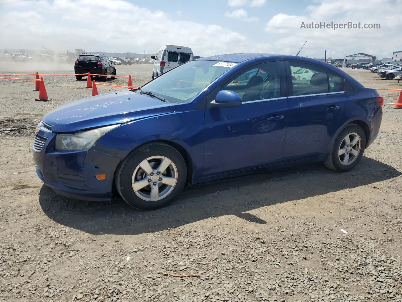 2013 Chevrolet Cruze Lt Blue vin: 1G1PC5SB9D7106843