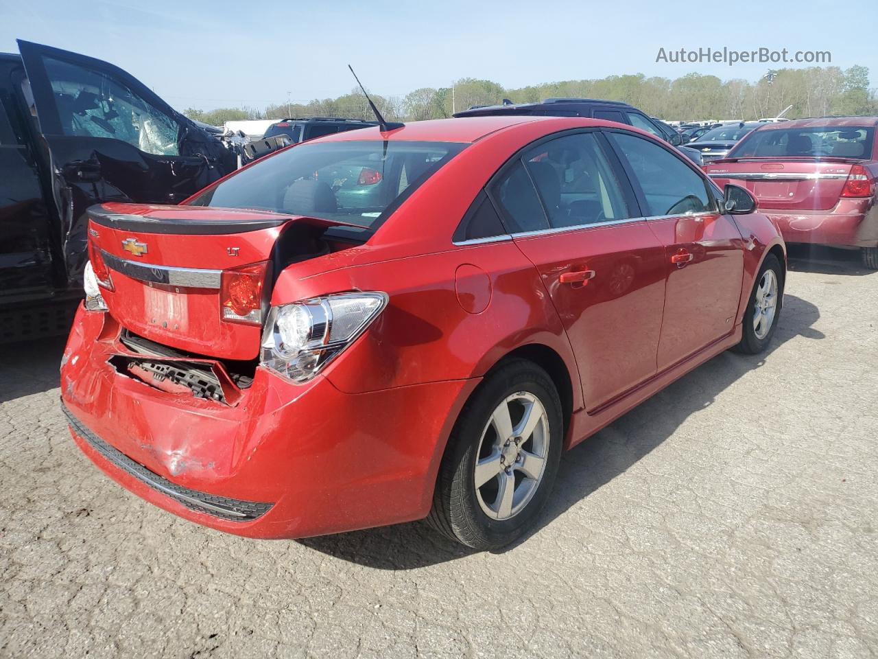 2013 Chevrolet Cruze Lt Red vin: 1G1PC5SB9D7246164