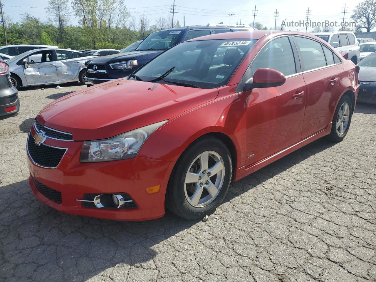 2013 Chevrolet Cruze Lt Red vin: 1G1PC5SB9D7246164