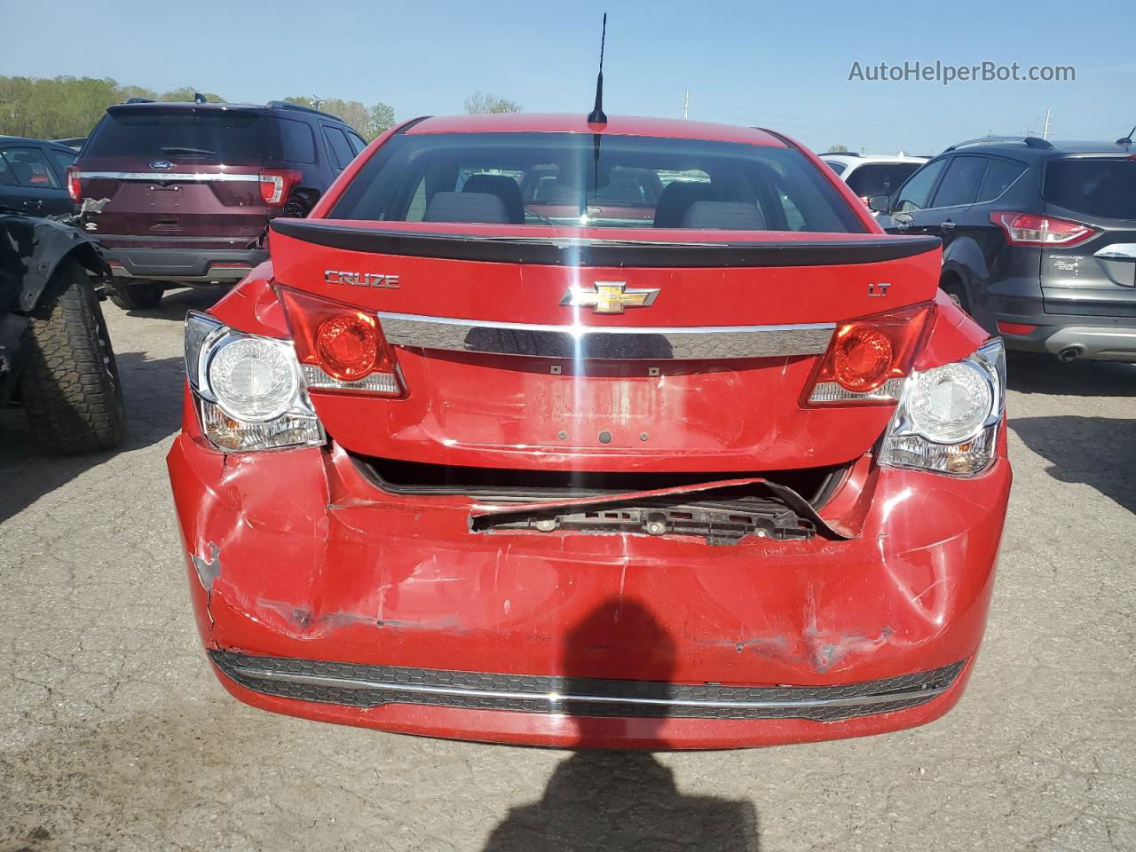 2013 Chevrolet Cruze Lt Red vin: 1G1PC5SB9D7246164