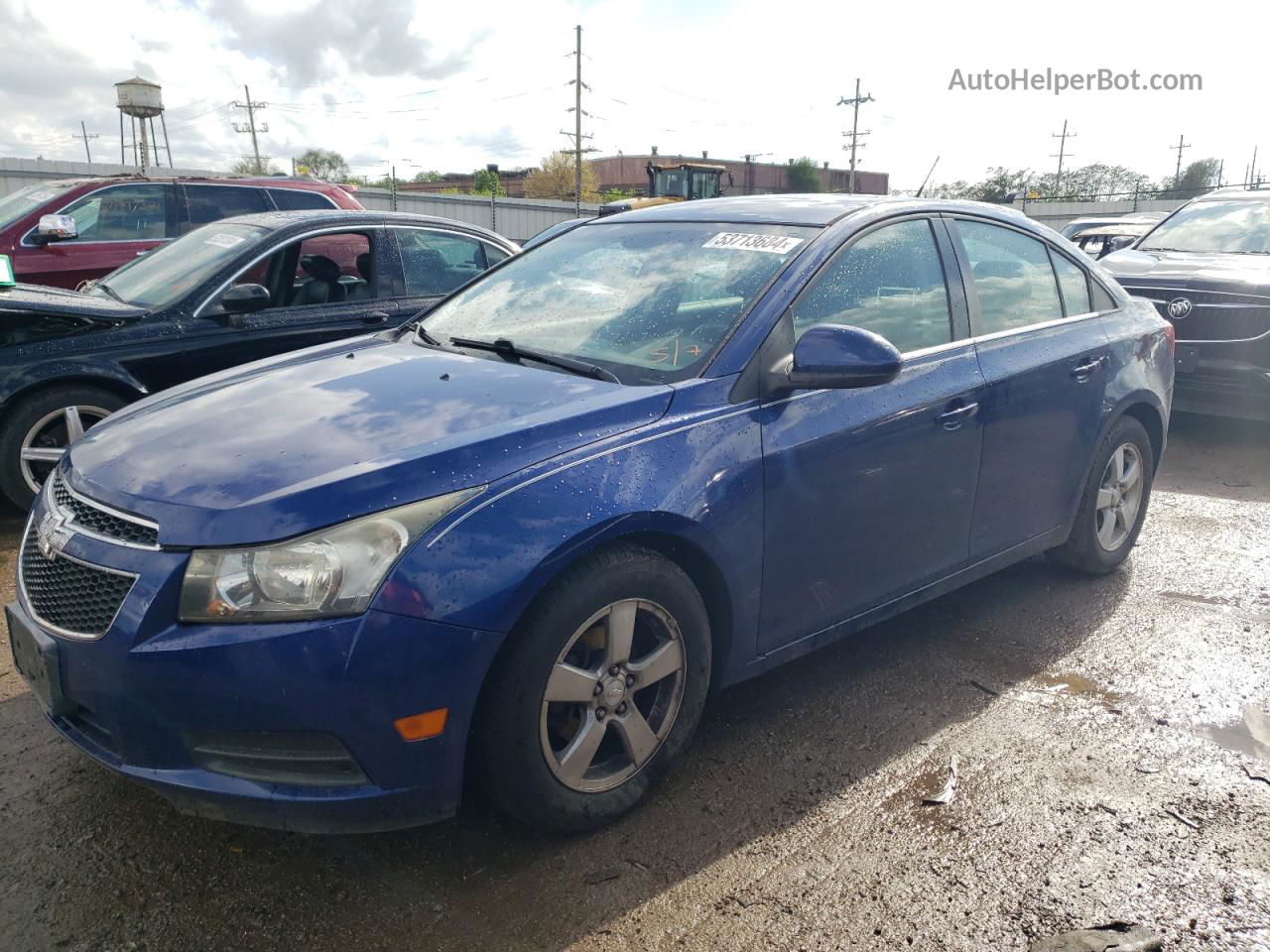 2013 Chevrolet Cruze Lt Blue vin: 1G1PC5SB9D7307416