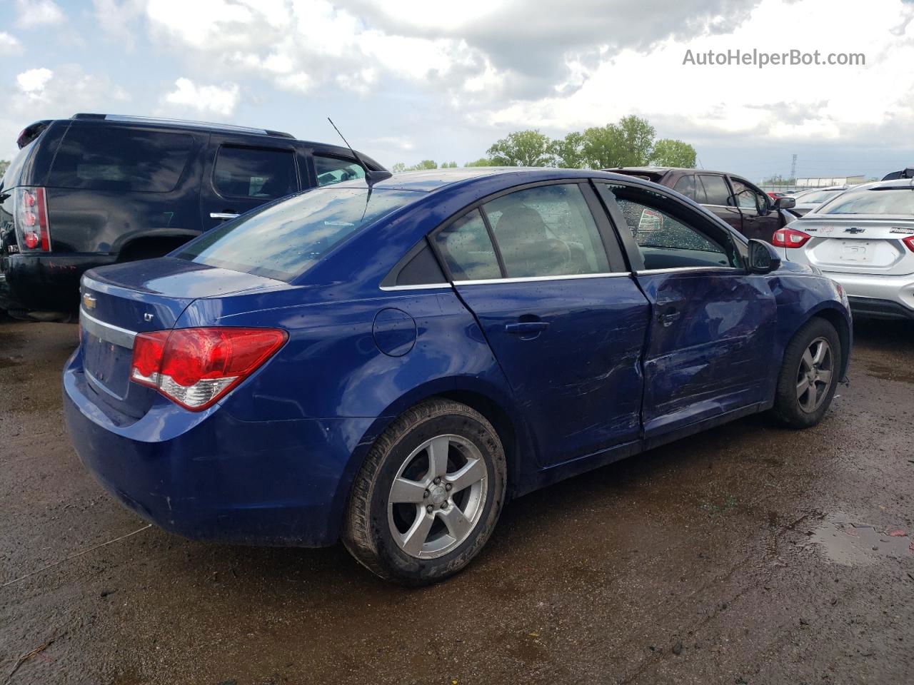 2013 Chevrolet Cruze Lt Blue vin: 1G1PC5SB9D7307416