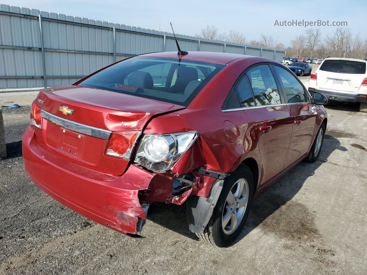 2014 Chevrolet Cruze Lt Red vin: 1G1PC5SB9E7168891