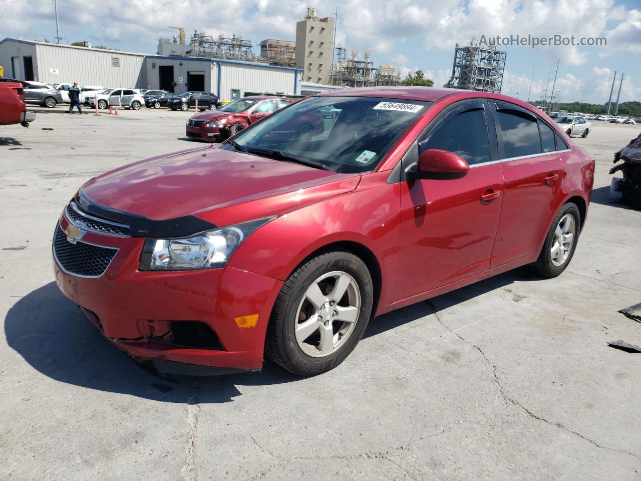 2014 Chevrolet Cruze Lt Red vin: 1G1PC5SB9E7225249