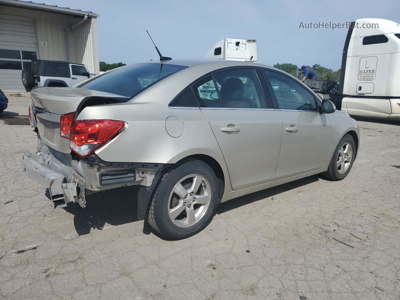 2014 Chevrolet Cruze Lt Beige vin: 1G1PC5SB9E7262138