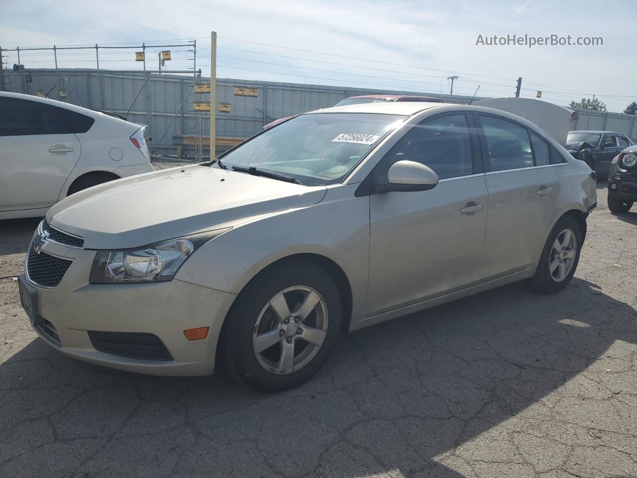 2014 Chevrolet Cruze Lt Beige vin: 1G1PC5SB9E7262138