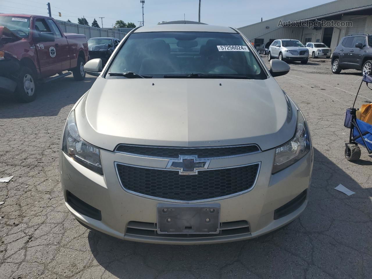 2014 Chevrolet Cruze Lt Beige vin: 1G1PC5SB9E7262138