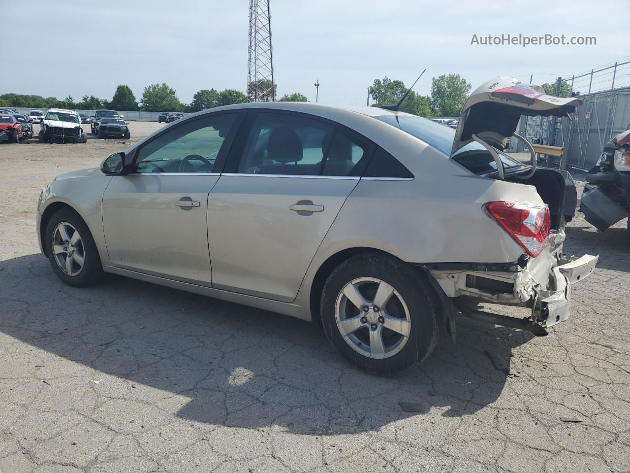 2014 Chevrolet Cruze Lt Beige vin: 1G1PC5SB9E7262138