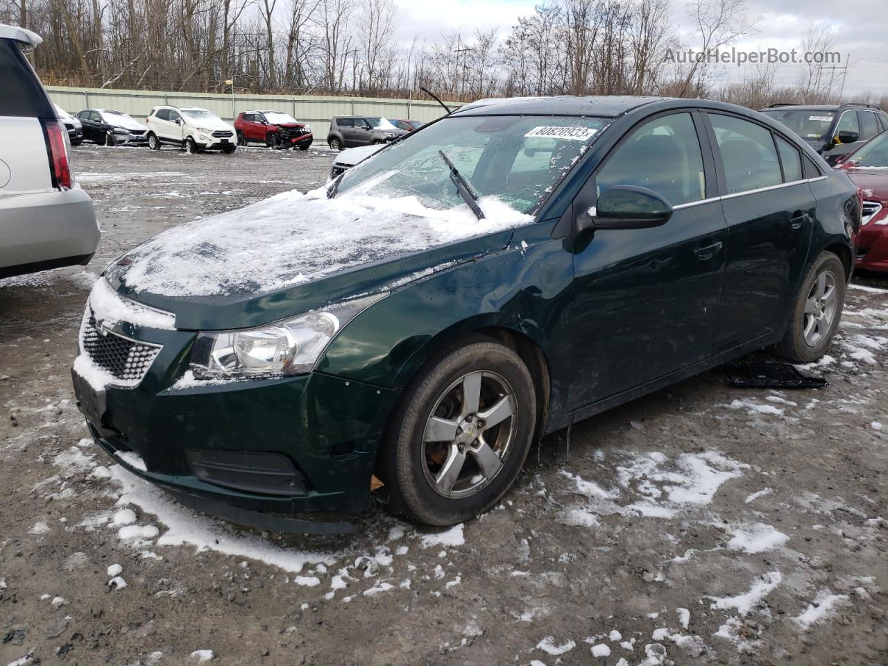 2014 Chevrolet Cruze Lt Green vin: 1G1PC5SB9E7376396