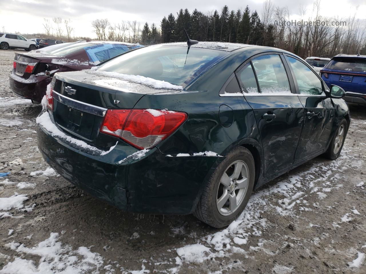 2014 Chevrolet Cruze Lt Green vin: 1G1PC5SB9E7376396