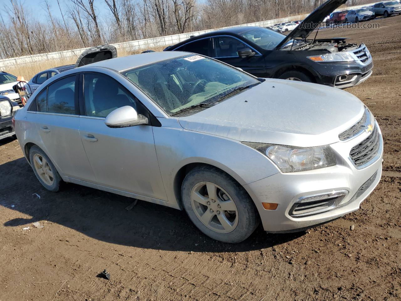 2015 Chevrolet Cruze Lt Silver vin: 1G1PC5SB9F7104187