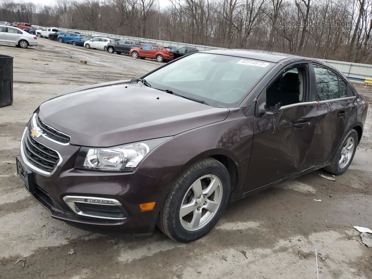 2015 Chevrolet Cruze Lt Maroon vin: 1G1PC5SB9F7116209