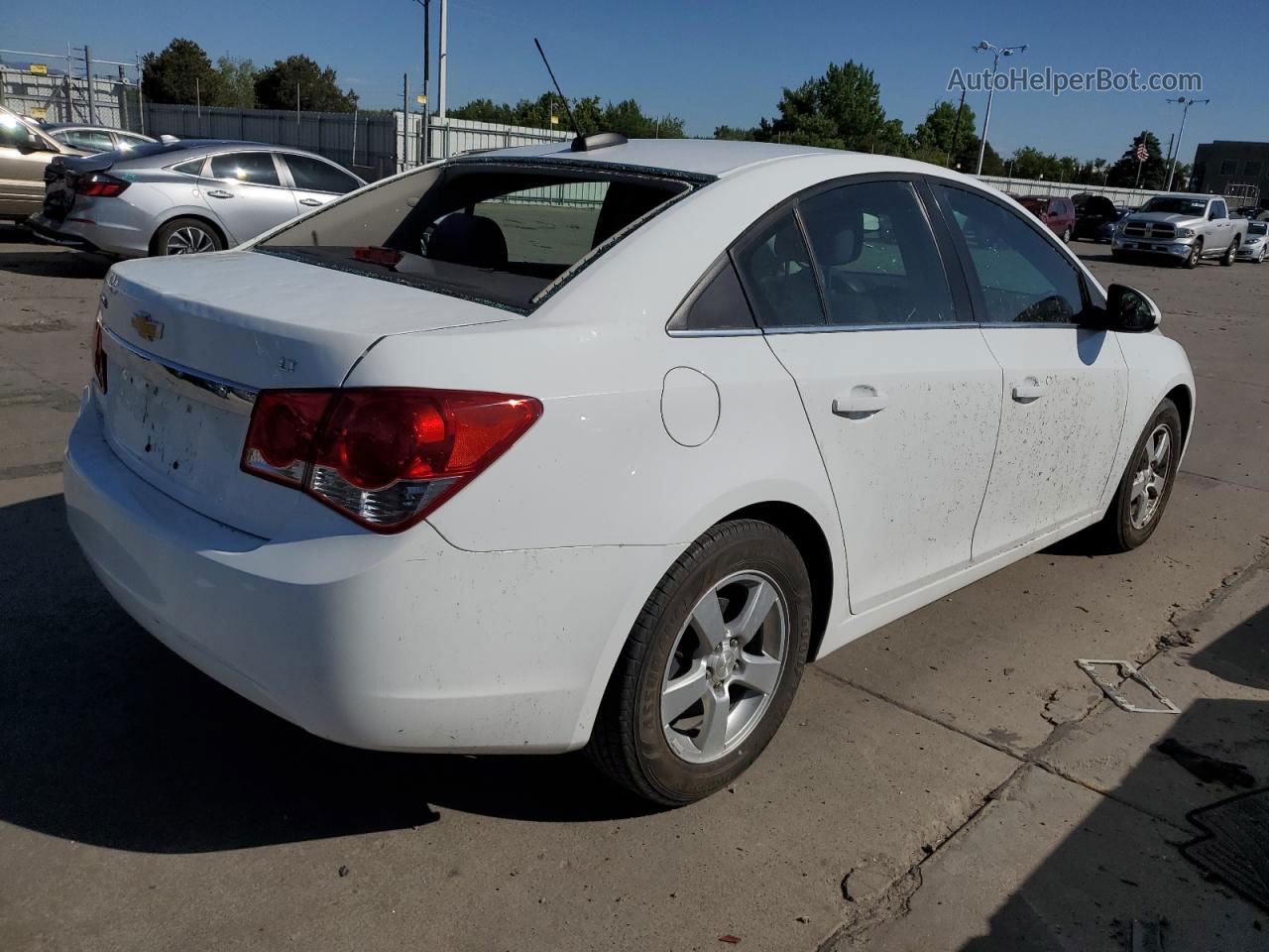 2015 Chevrolet Cruze Lt White vin: 1G1PC5SB9F7139506