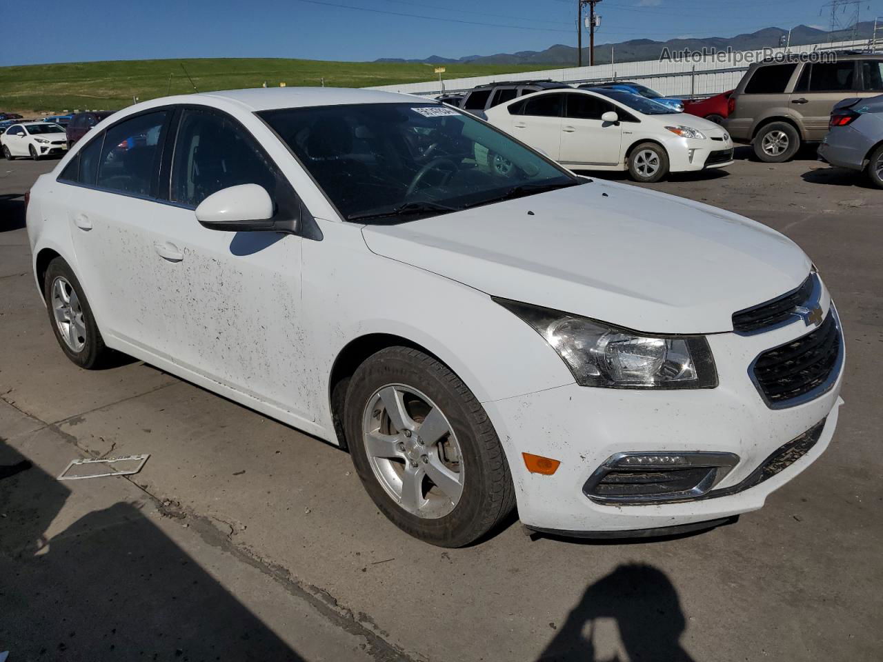 2015 Chevrolet Cruze Lt White vin: 1G1PC5SB9F7139506