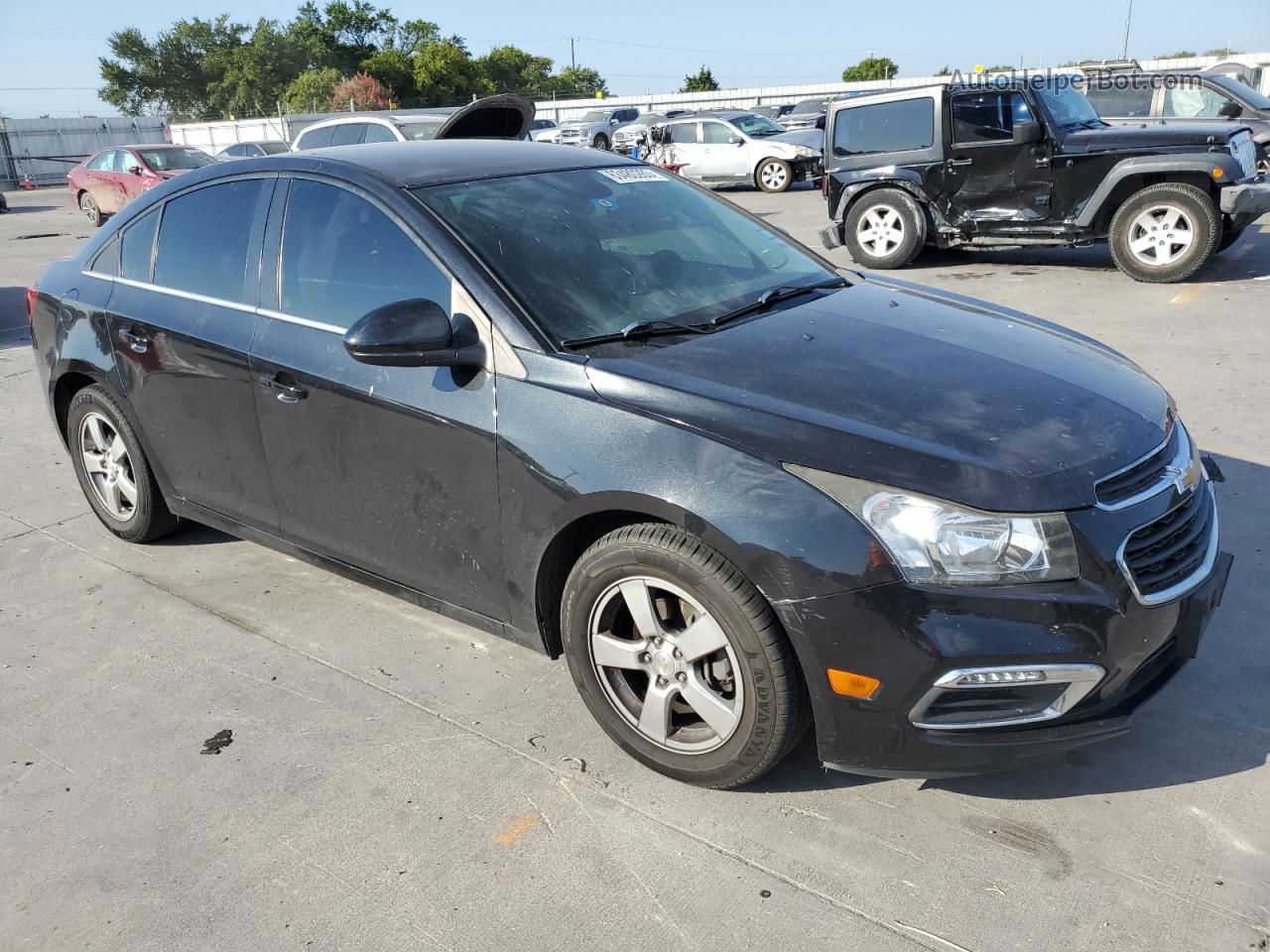 2015 Chevrolet Cruze Lt Black vin: 1G1PC5SB9F7160310