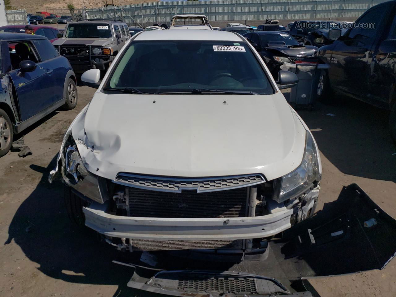 2015 Chevrolet Cruze Lt White vin: 1G1PC5SB9F7168357