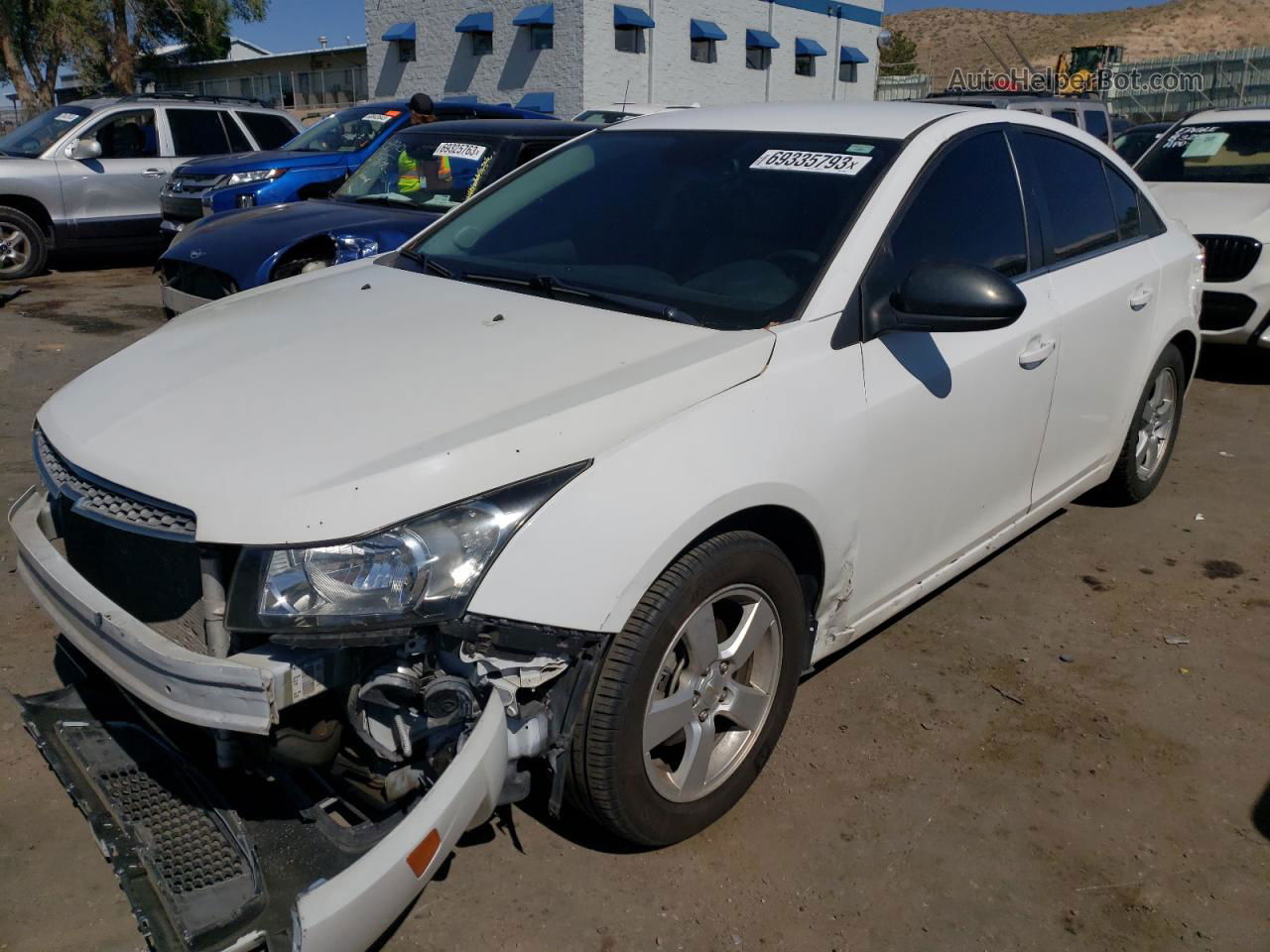 2015 Chevrolet Cruze Lt White vin: 1G1PC5SB9F7168357